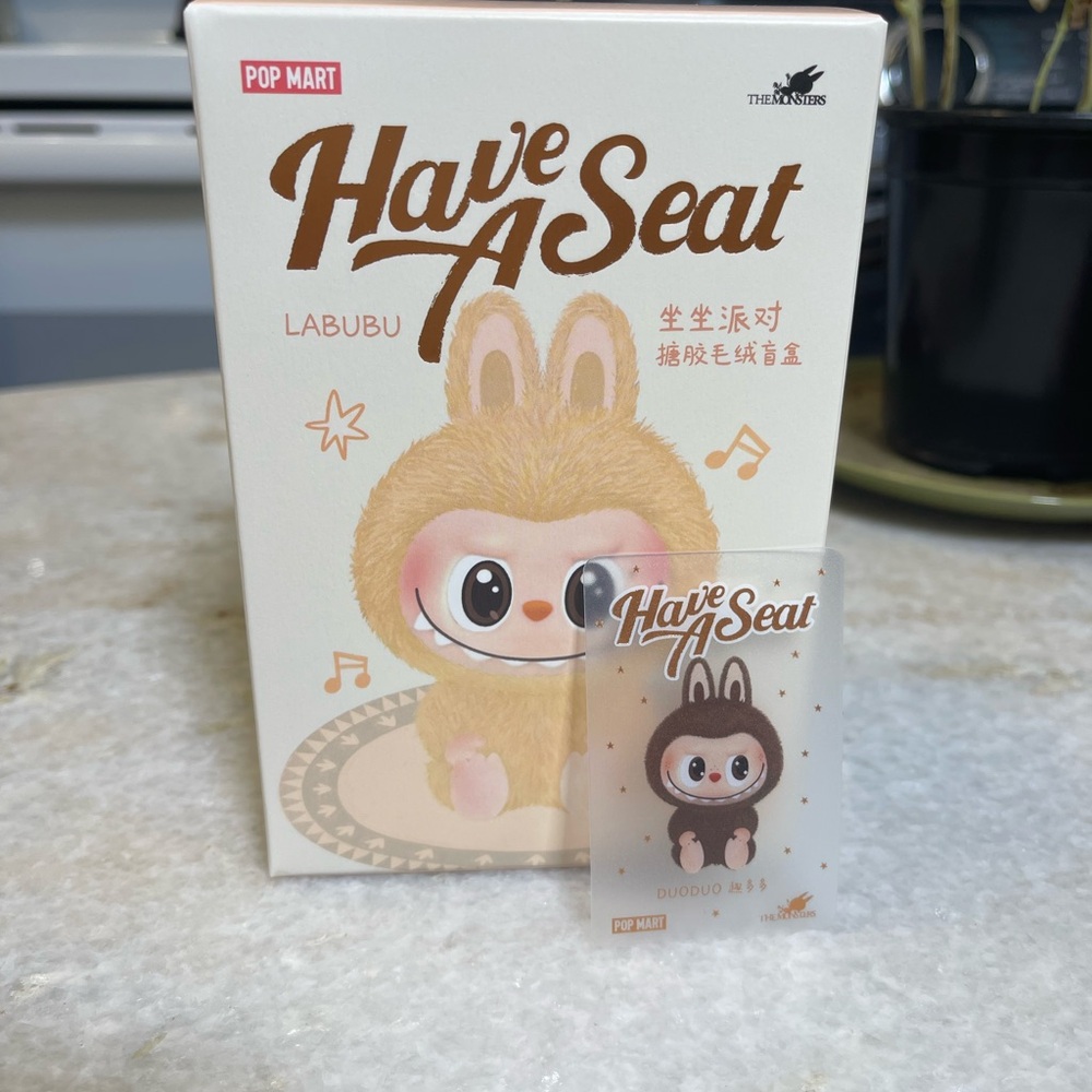 Pop Mart Labubu The Monsters Have A Seat Duoduo Vinyl Plush (secret)